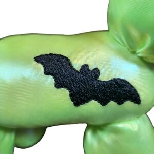 Way To Celebrate 8in Iridescent Halloween Balloon Dog Plush Lime Green